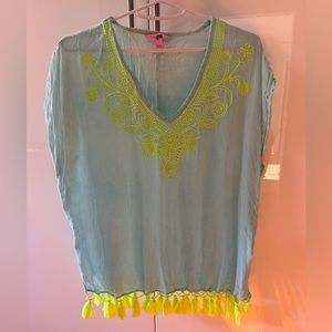 Lilly Pulitzer crinkle top never worn size small